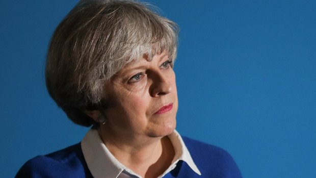 Under fire: Prime Minister Theresa May.