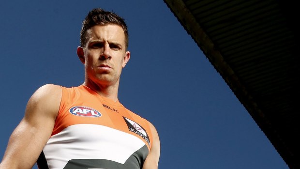 Calf trouble: Brett Deledio will miss the start of GWS's season after re-injuring calf.
