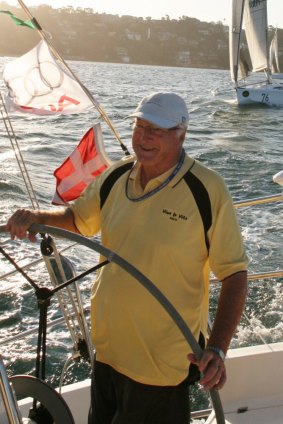 Tony Bates on Sydney Harbour.
