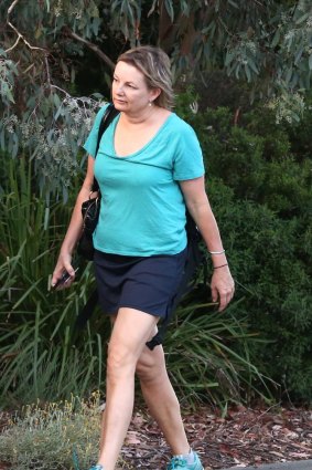 Health Minister Sussan Ley arrives at Parliament House in Canberra on Monday. 