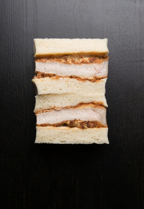 The tonkatsu sandwich at Saint Dreux.