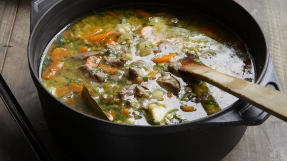 There's no need to french the bones for lamb shank soup.