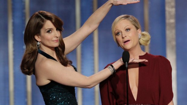 Tina Fey and Amy Poehler host the 2013 Golden Globe Awards.
