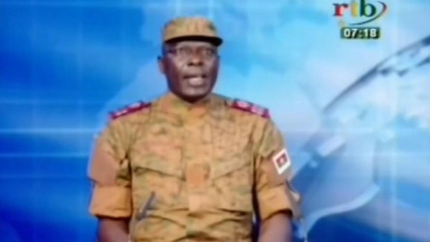 Lieutenant Colonel Mamadou Bamba announced the coup on state-run television.