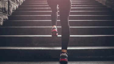Climbing stairs involves bouts of high-intensity activity lasting one or more minutes and is a simple form of HIIT.