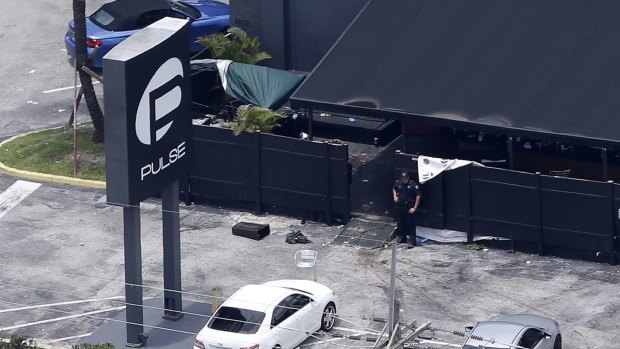 Law enforcement officials at the Pulse nightclub on Sunday.