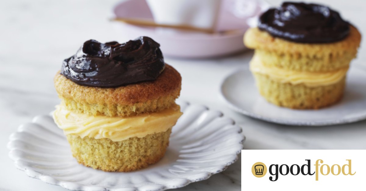 Helen Goh's Boston cream cupcakes with coconut custard