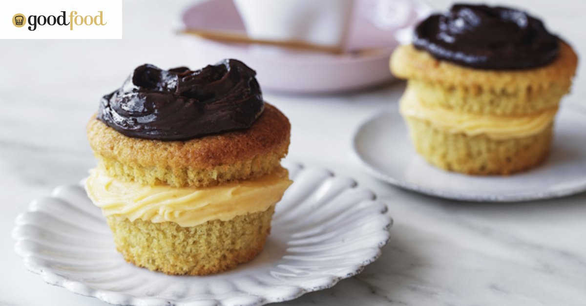 Helen Goh's Boston cream cupcakes with coconut custard