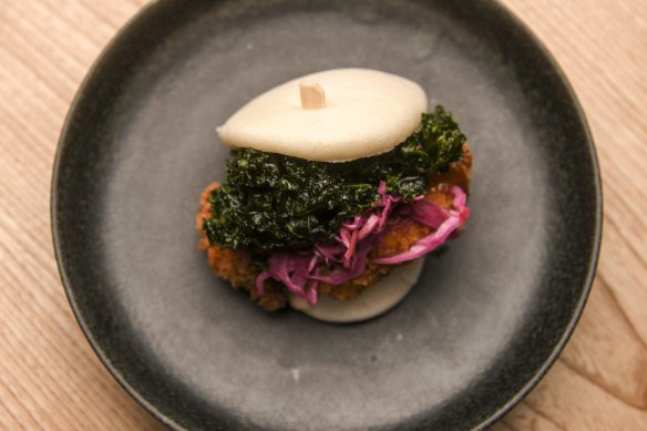 A latecomer to the bao party, but James' chicken version is a keeper. 