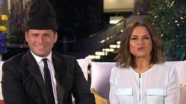 Red carpet hosts: Karl Stefanovic and Lisa Wilkinson on the Today show. 