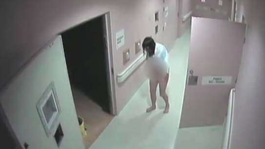 Miriam Merten in the corridor of Lismore Base Hospital.