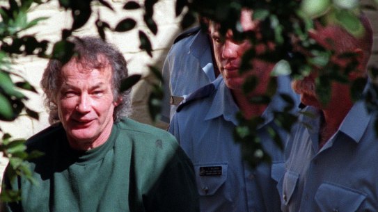 Ivan Milat after appearing at the George Savvas inquest in East Maitland Court, 16/4/98.
