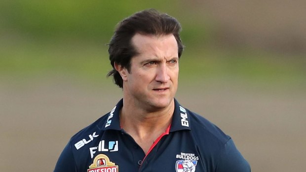 Bulldogs coach Luke Beveridge.