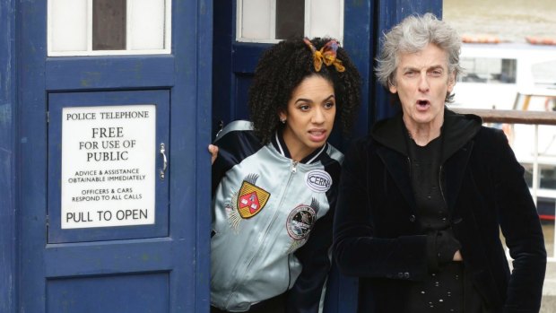 Fresh energy: Peter Capaldi as <i>Doctor Who</i> with Pearl Mackie as his companion Bill Potts.