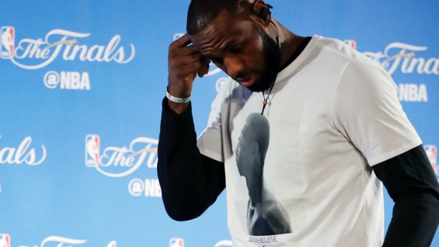 "It just goes to show that racism will always be a part of the world, a part of America": LeBron James.