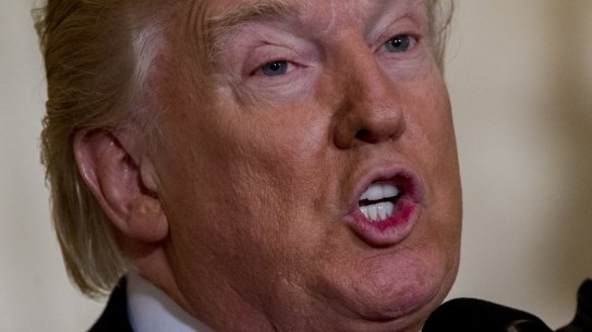 US President Donald Trump was in good form at the press conference.