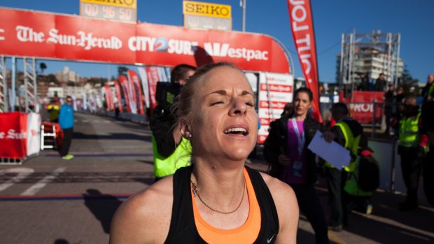 Cool is good: Cassie Fien at last year's City2Surf when she took the honours as the first-placed women's runner.

Photo: Shu Yeung
