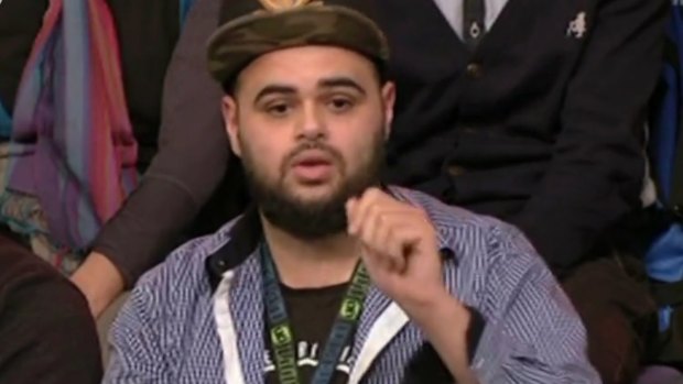 Zaky Mallah controversially appeared in the audience of <i>Q&A</i>.