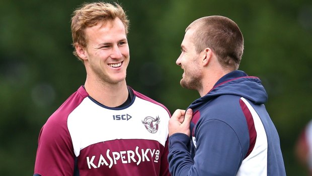 Final offer: Daly Cherry-Evans, left, and his halves partner Kieran Foran received the best offer Manly can table.