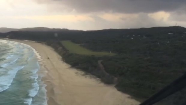 The RACQ LifeFlight Rescue helicopter conducted an extensive search on Saturday along the south-east Queensland coast, but found no trace of the missing trawler.