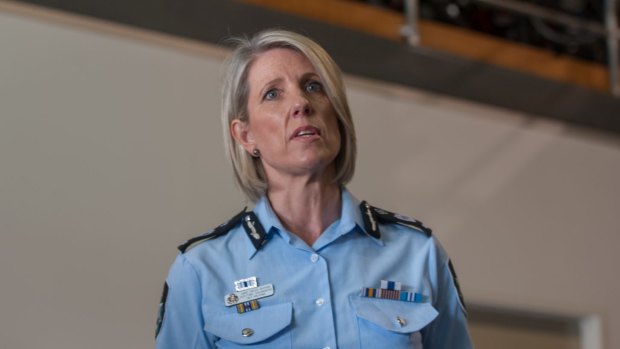 ACT Chief Police officer Justine Saunders. 