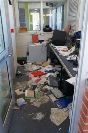 Damage caused during rioting at Banksia Hill Detention Centre in January.