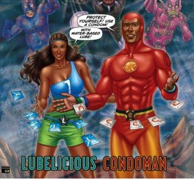 Precedents: Condoman and Lubelicious.