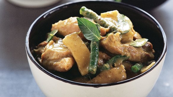 Thai green curry.