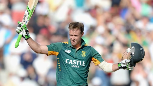 Leading from the front: AB de Villiers.