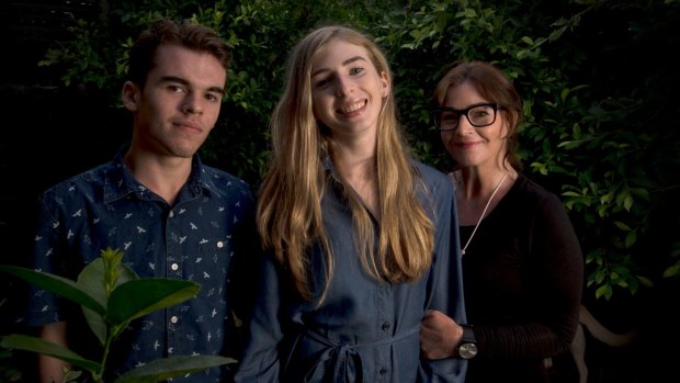 Georgie, her twin brother Harry and mum Rebekah Robertson are going to Canberra to lobby for an end to court control over hormone treatment. 