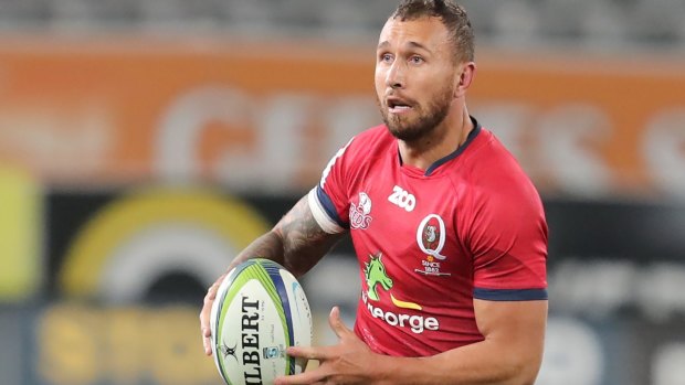 Big money: Quade Cooper will be paid $650,000 for playing club rugby after being demoted by the Reds.