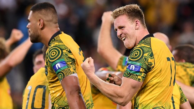 Mr versatile: Wallabies wing Reece Hodge will play at five-eighth against Japan with Bernard Foley ruled out through illness.