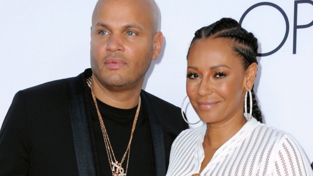 Stephen Belafonte and Mel B during happier times last year.