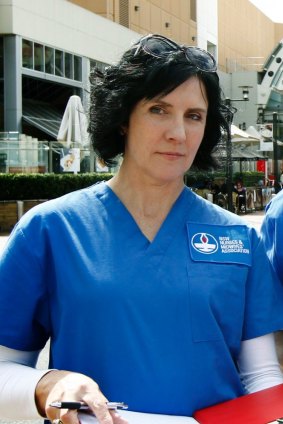 Annie Butler has warned nurses are prepared to take industrial action if their conditons are threatened 