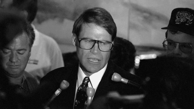 Senator John Faulkner during his time as Sports Minister in 1994.