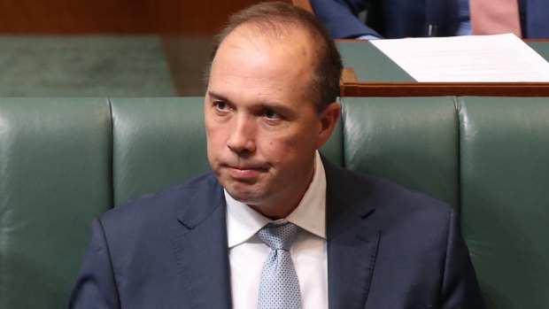 Peter Dutton's SMS slip has landed him in hot water.