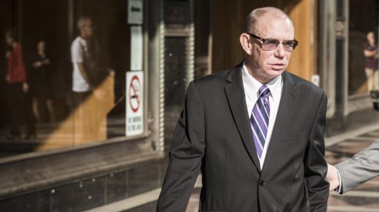 Keith Hunter, left, former head of IT delivery services at CBA, was in December 2016 sentenced to 3½ years in prison for his receipt of bribes.