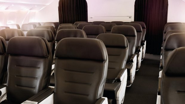 Layout of new seating arrangement for Air New Zealand