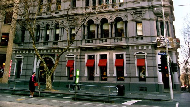 The Luis Vuitton Store in Collins Street Melbourne.The Victorian era  building circa 1886 was originally built for a prominent Melbourne  surgeon.The tw Stock Photo - Alamy