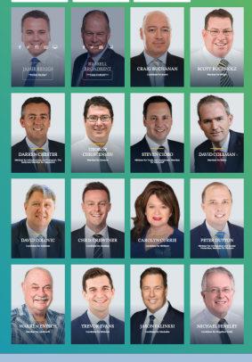 A page on the Liberal Party's candidate website.