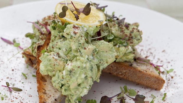 The height of hipster: Smashed avocado