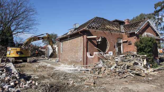 This house in Haberfield was demolished in August.