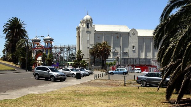 The St Kilda Triangle site, next to the Palais Theatre and Luna Park.