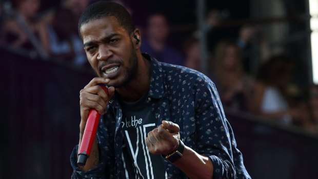 Gone to rehab: Kid Cudi says he's been battling depression everyday, even when pictured here performing at the Lollapalooza Music Festival in Grant Park in Chicago.