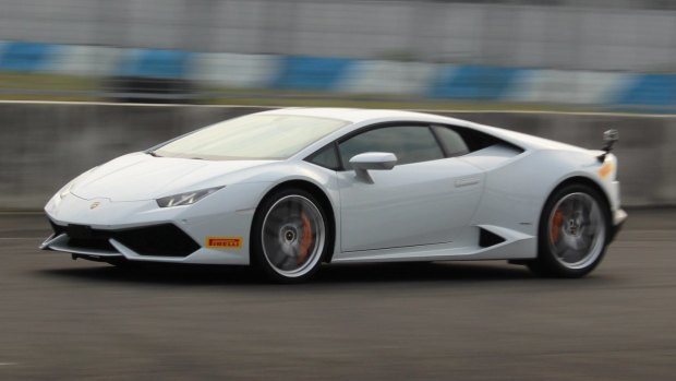 Lamborghini's Huracan is powered by a 448kW 5.2-litre V10