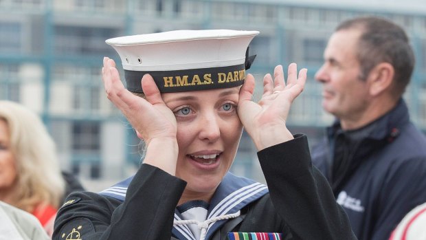 Sailors enjoyed emotional reunions with family and friends after seven months at sea.