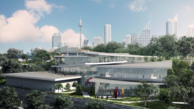 An artist's impression of the Sydney Modern project.