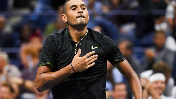 Not holding back: Nick Kyrgios.