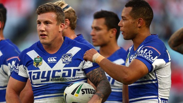 Uncertain future: Bulldogs halfback Trent Hodkinson wants to control games to the end.