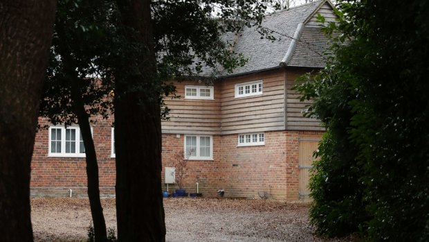 The house believed to be where Christopher Steele lives in Farnham, England.